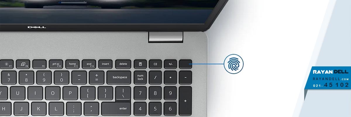 فعال سازی اثر انگشت لپ تاپ dell